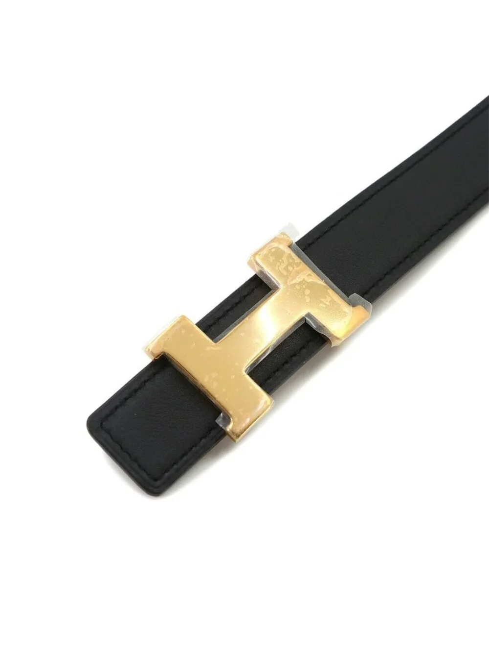 Hermes Mini Constance Reversible Belt Swift Epsom Black Etoupe